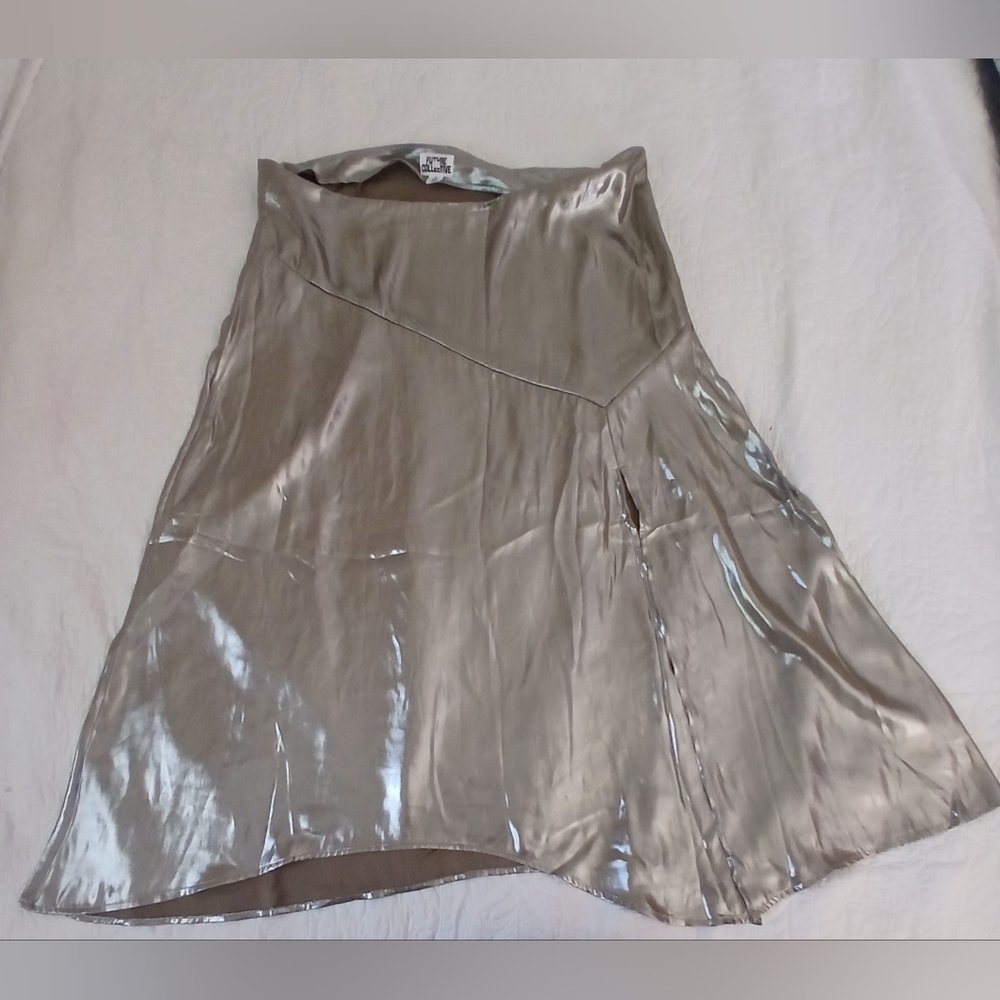 Future Collecgive. women's long skirt Silver , Size XL